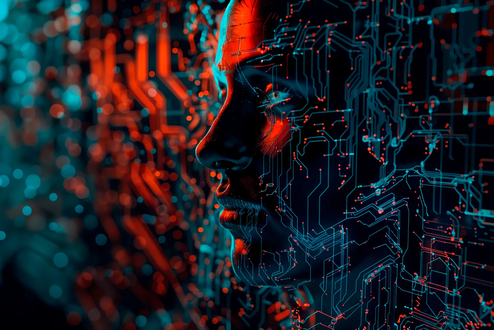 Digital Art AI Technology Background